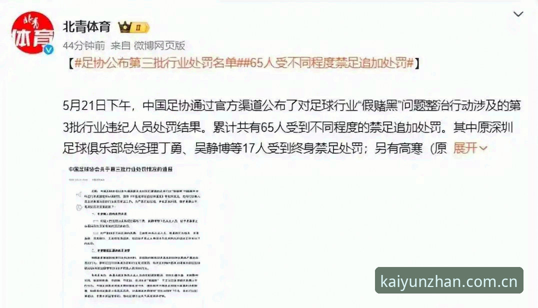 中国足协第三批禁足名单详解——65人受罚背后的足球乱象与行业反思